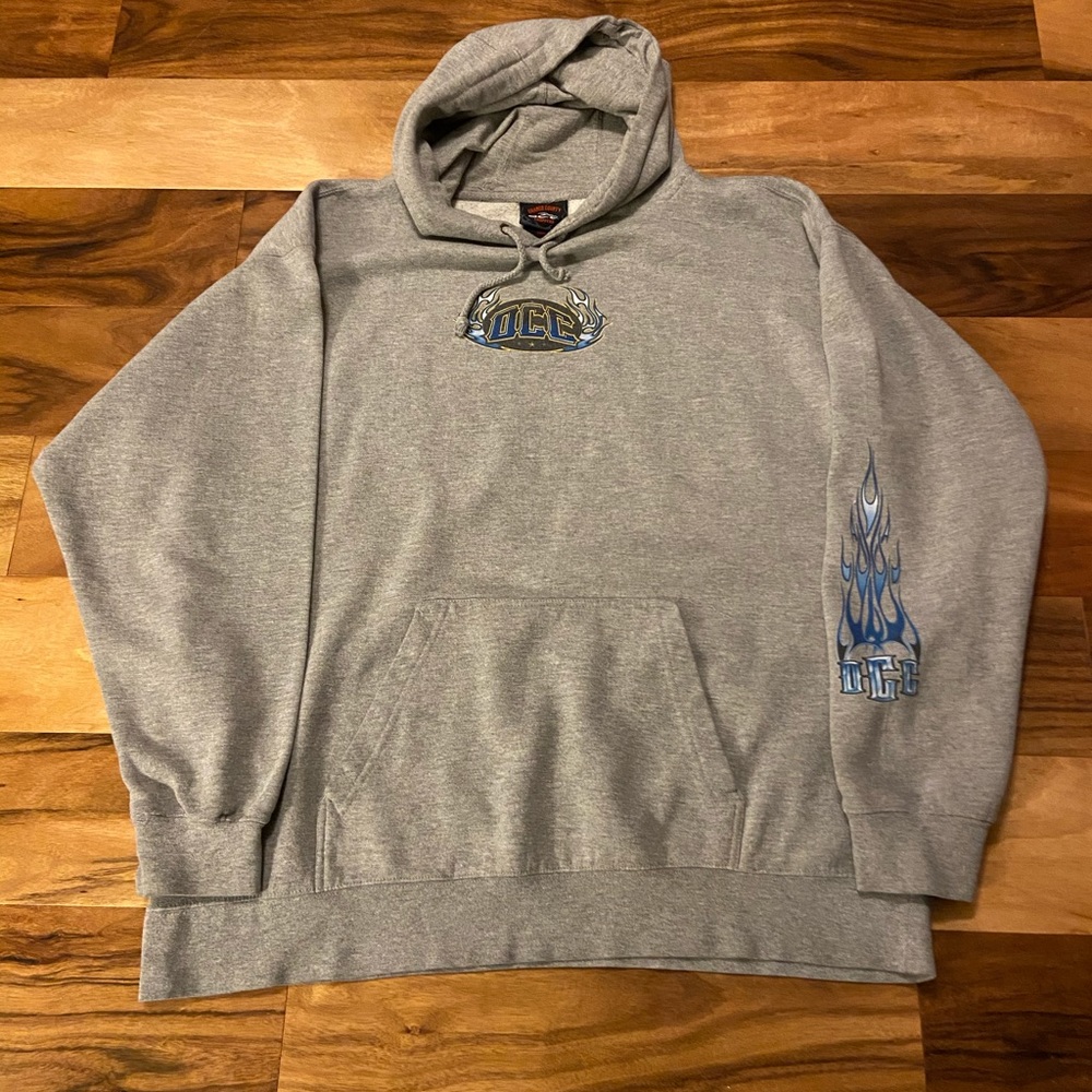 2002 Orange County Choppers Blue Flame hoodie